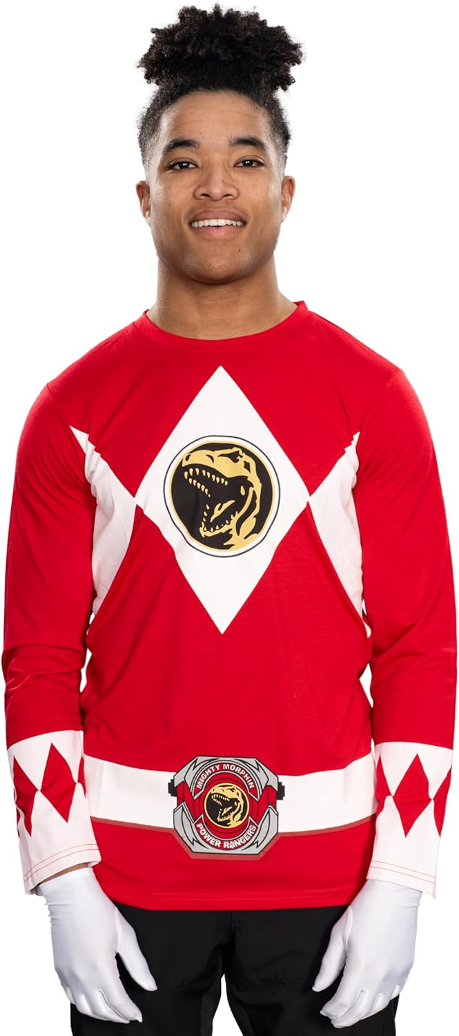 Power Rangers Adult Unisex Cosplay Long Sleeve T-Shirt