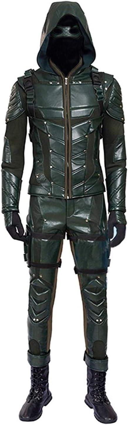 Men's Archer Green Costume with Accessories for Halloween