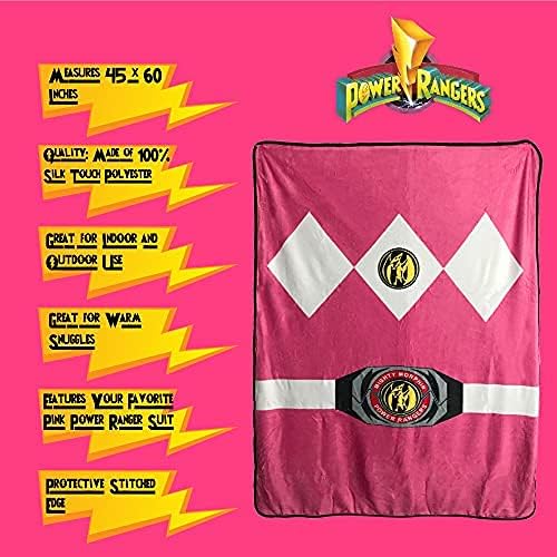 Mighty Morphin Power Rangers Pink Ranger Fleece Blanket