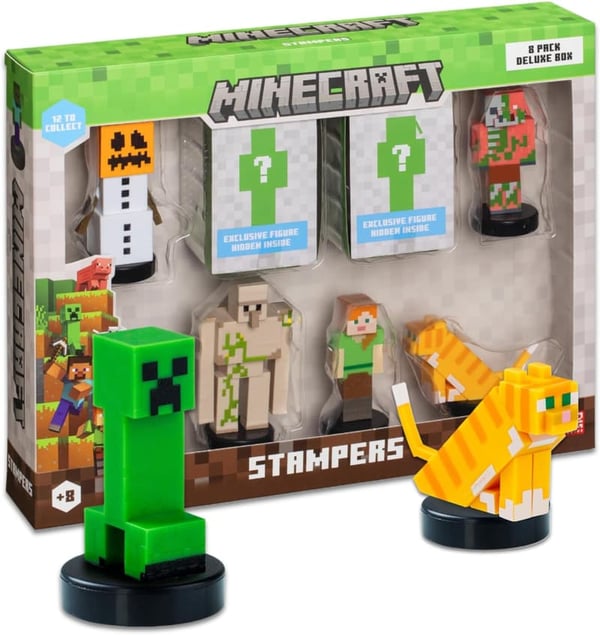 Minecraft Characters Self-Inking Stampers Deluxe 8-Pack