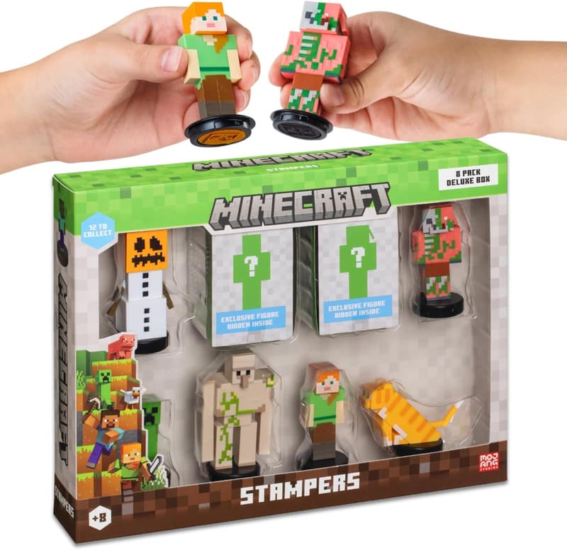 Minecraft Characters Self-Inking Stampers Deluxe 8-Pack