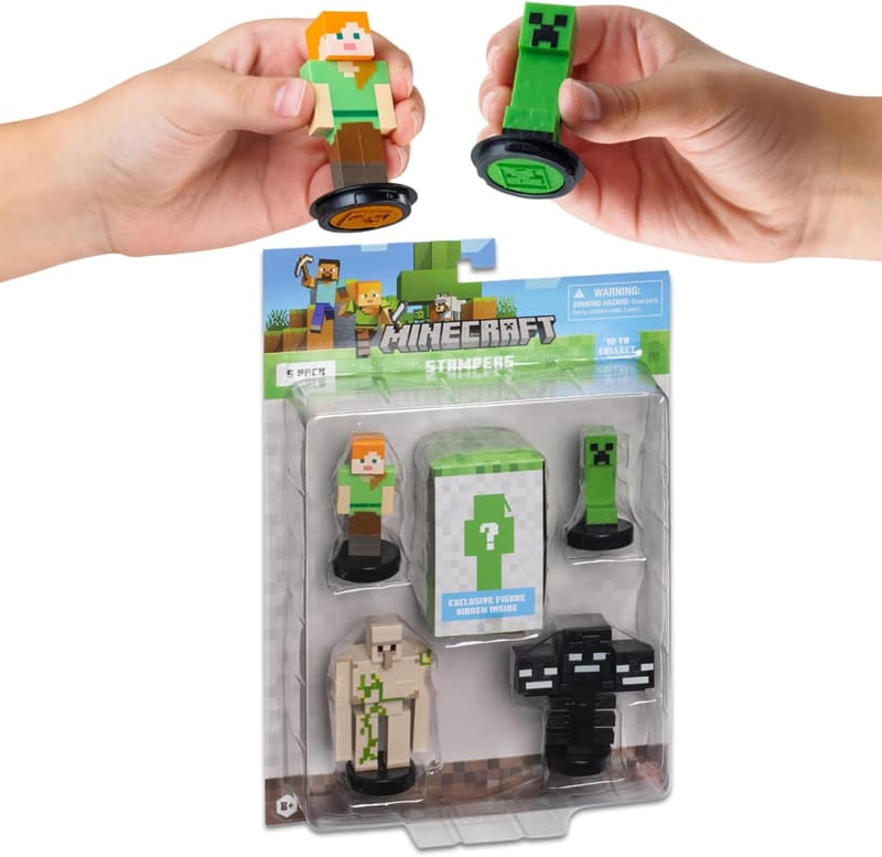 Minecraft Deluxe Self-Inking Stampers - 5 Pack Collector Set