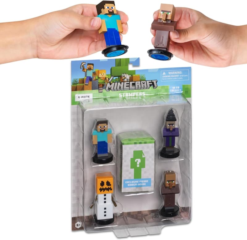 Minecraft Self-Inking Stampers - Deluxe 5 Pack (Steve Collection)