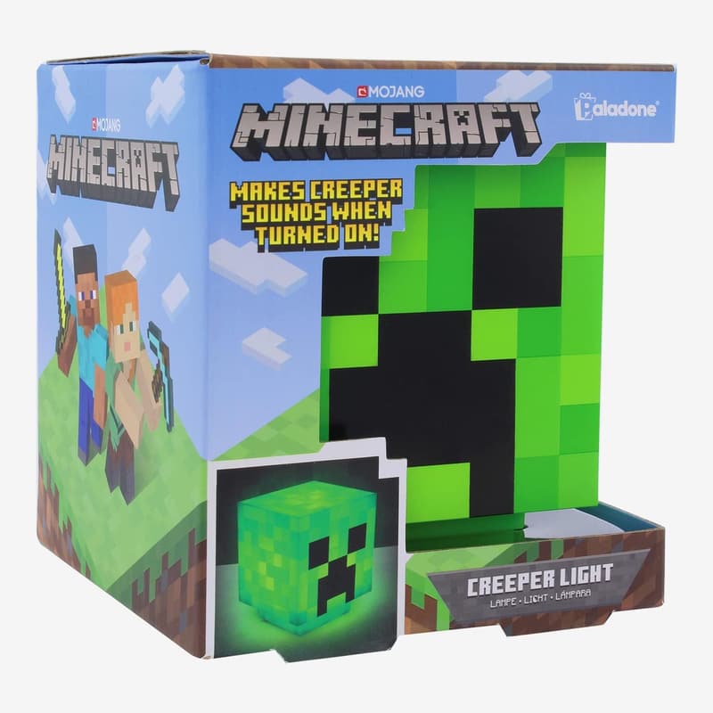Minecraft Creeper Desk Light with Sounds – Kids' Room Décor