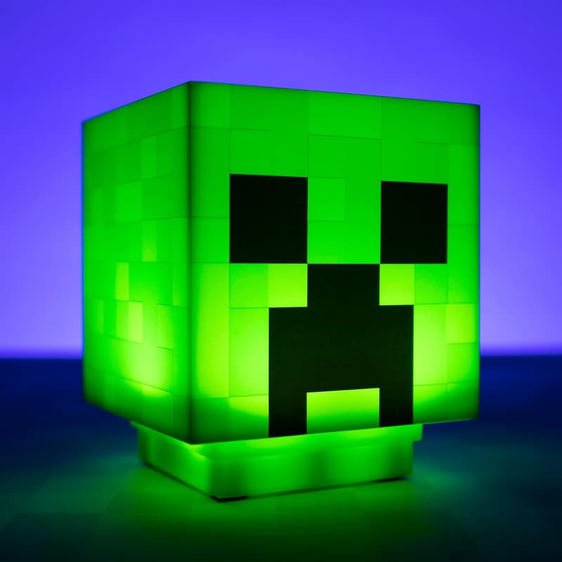 Minecraft Creeper Desk Light with Sounds – Kids' Room Décor