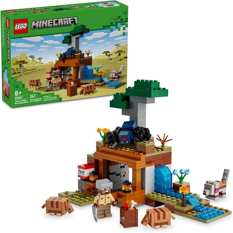 LEGO Minecraft Armadillo Mine Playset for Kids Ages 8+