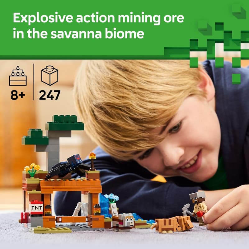 LEGO Minecraft Armadillo Mine Playset for Kids Ages 8+
