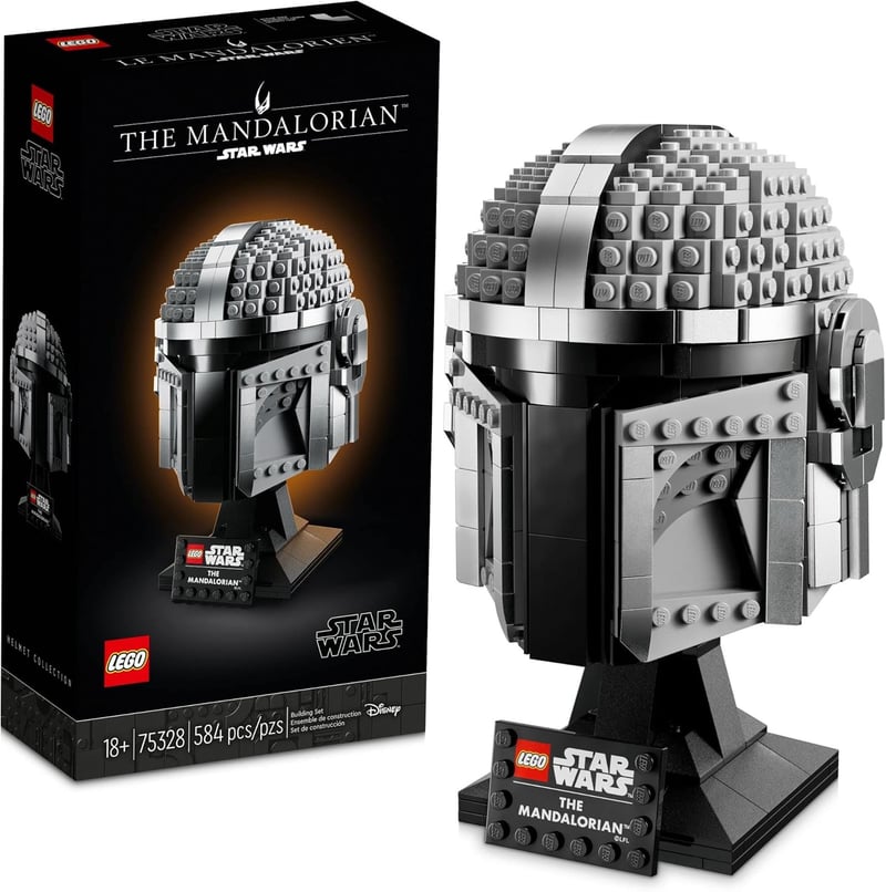 LEGO Star Wars Mandalorian Helmet 75328 Model Kit for Adults