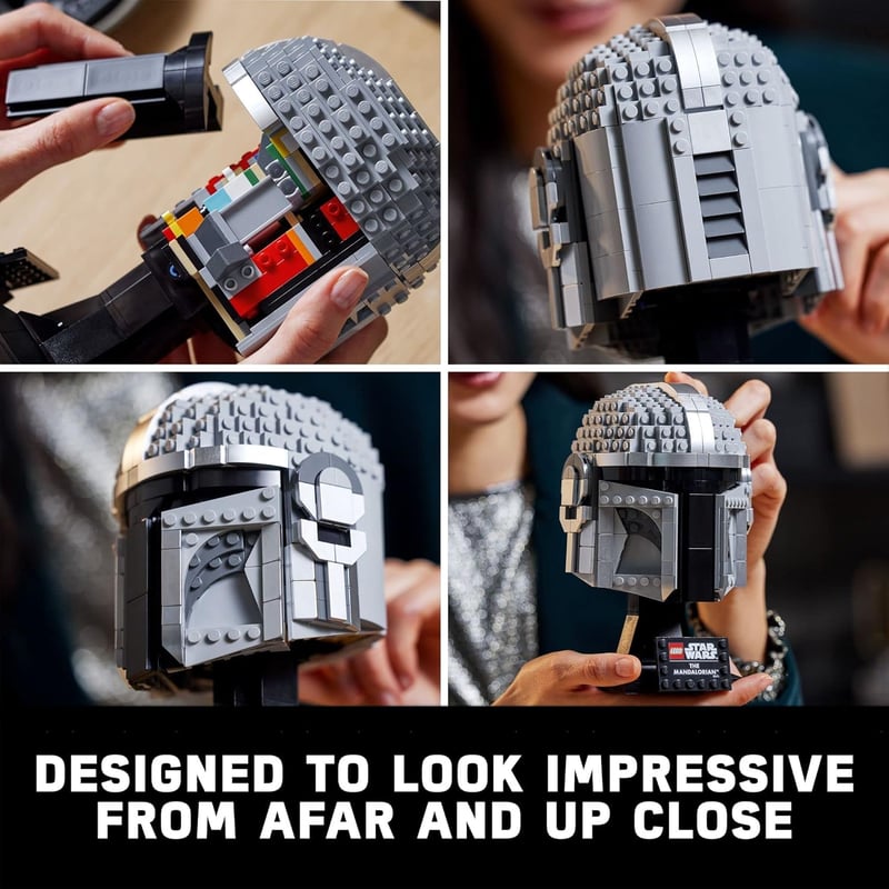 LEGO Star Wars Mandalorian Helmet 75328 Model Kit for Adults