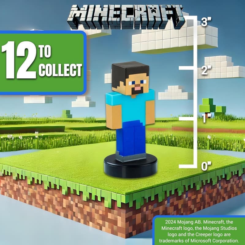 Minecraft Self-Inking Stampers - Deluxe 5 Pack (Steve Collection)