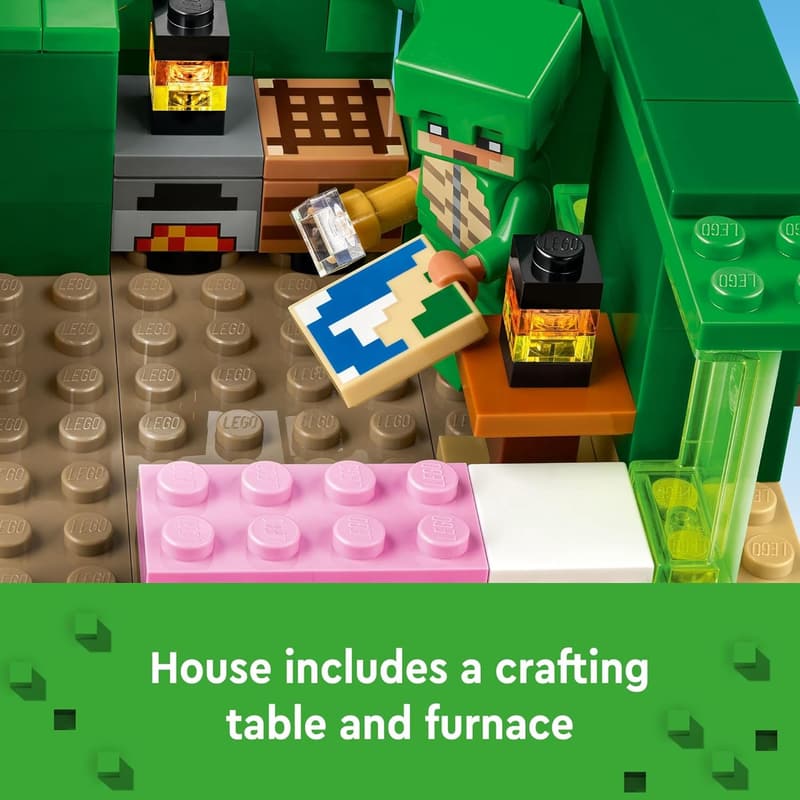 LEGO Minecraft Turtle Beach House Building Set for Kids