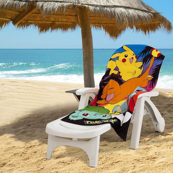 Pikachu & Friends Beach Towel – Soft & Absorbent 30