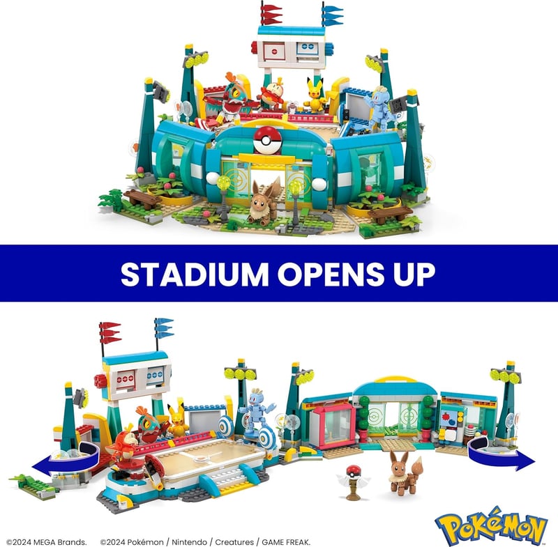 Pokémon Building Toys Set – 1101 Pieces with 5 Characters