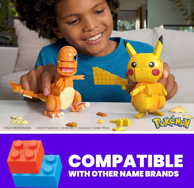 Kanto Region Pokémon Building Set - 529 Pieces, 3 Characters