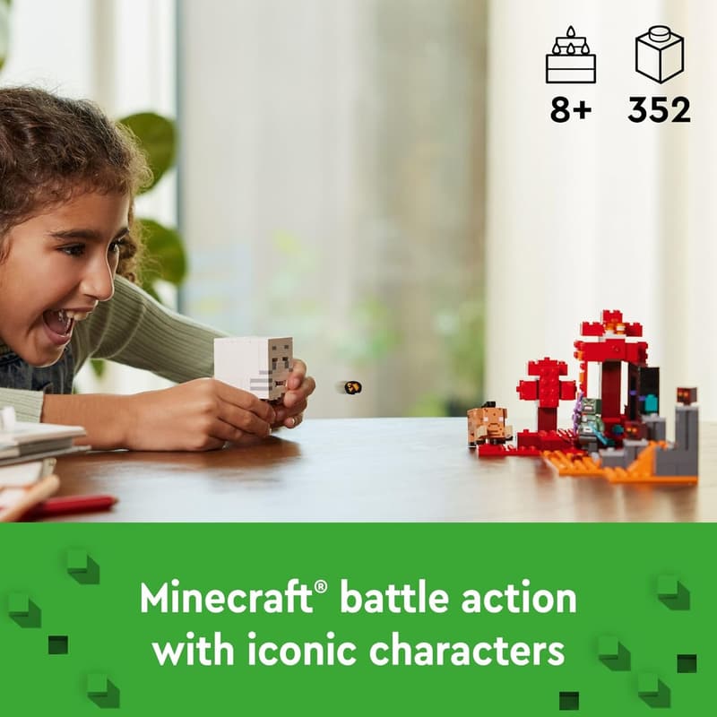 Minecraft The Nether Portal Ambush Adventure Set for Kids