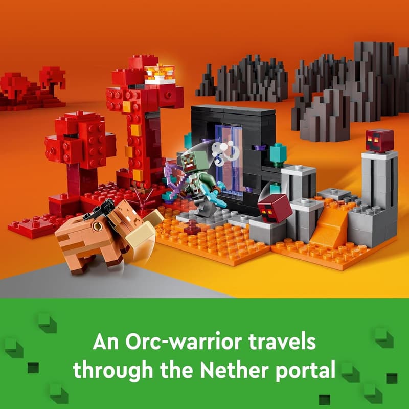 Minecraft The Nether Portal Ambush Adventure Set for Kids