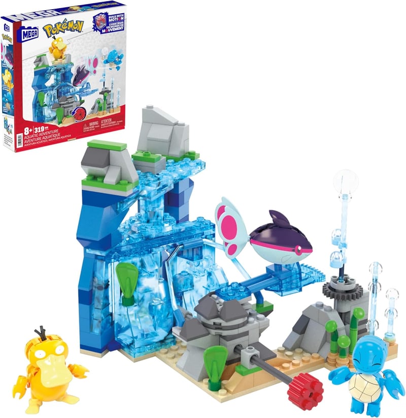 Pokémon Building Toys Set: Aquatic Adventure with 319 Pieces