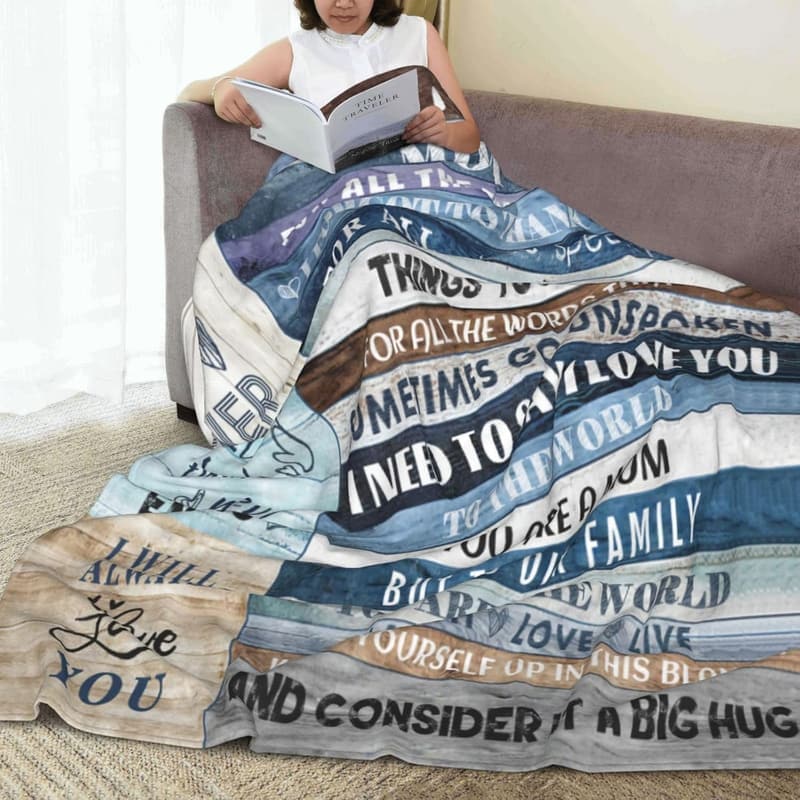 Mother's Day Soft Flannel Throw Blanket Gift for Mom (60x80)