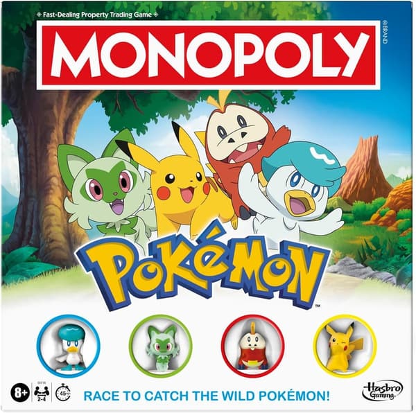 Pokémon Edition Monopoly Board Game | 2-4 Players, Ages 8+