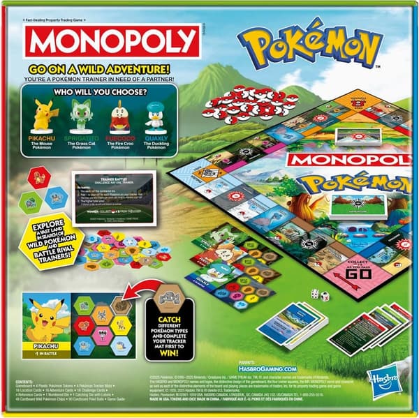 Pokémon Edition Monopoly Board Game | 2-4 Players, Ages 8+