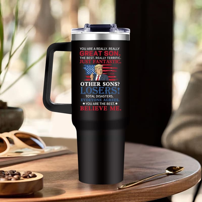 Funny 40oz Tumbler Gift for Son from Parents