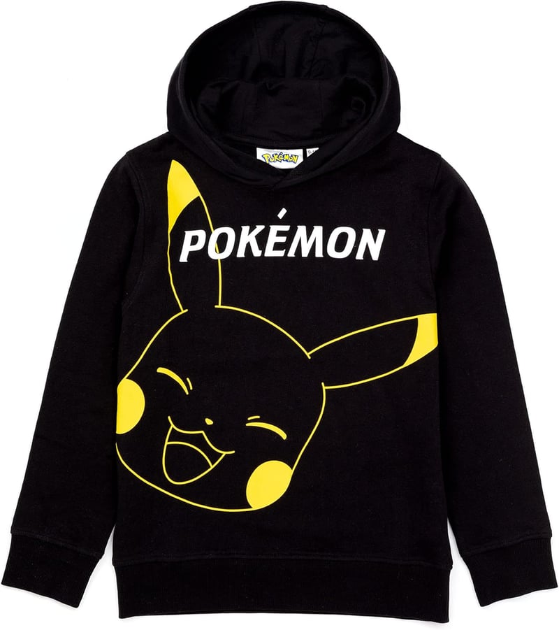 Pikachu Black Pullover Hoodie for Boys