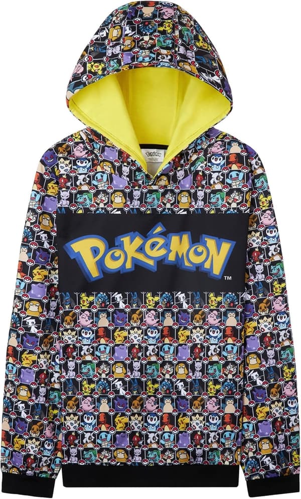 Pikachu Hoodie for Boys - Anime Pullover Sweatshirt