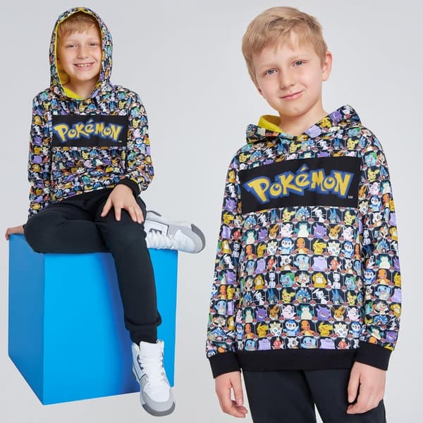 Pikachu Hoodie for Boys - Anime Pullover Sweatshirt