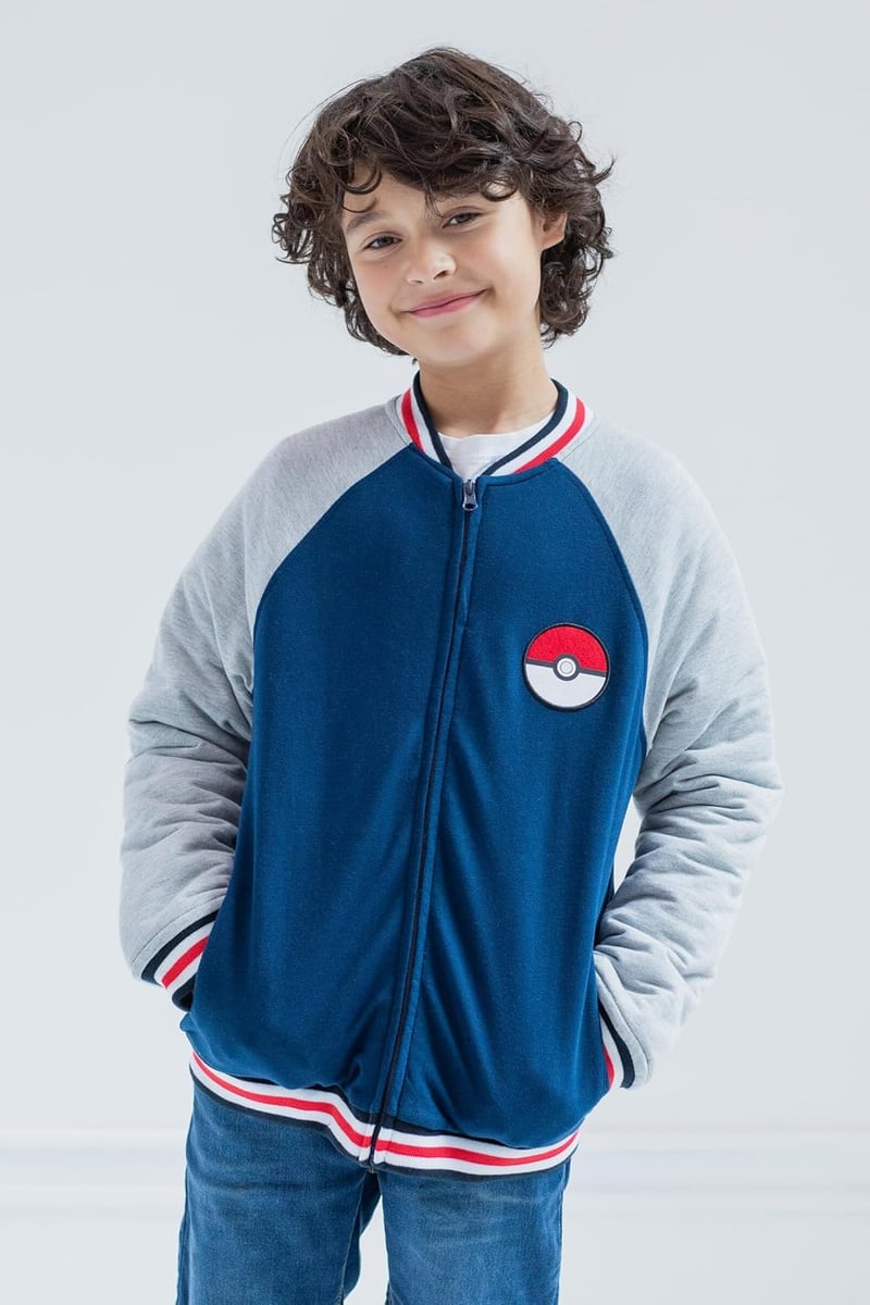 Kids' Pokemon Varsity Bomber Jacket, Sizes 4-20