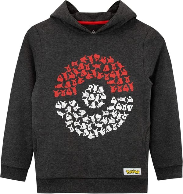 Pokémon Hoodie for Boys with Pokeball Design