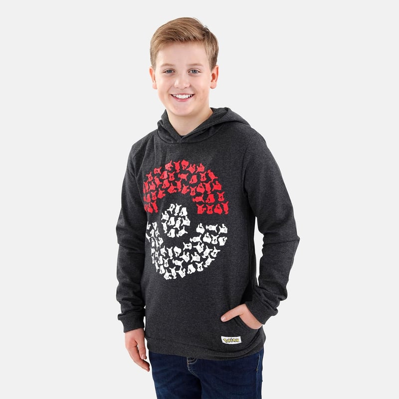 Pokémon Hoodie for Boys with Pokeball Design