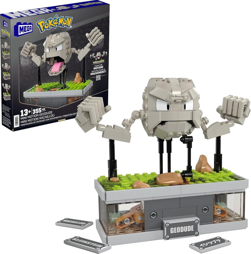 Pokémon Geodude Building Toy Set - 343 Pieces, 5