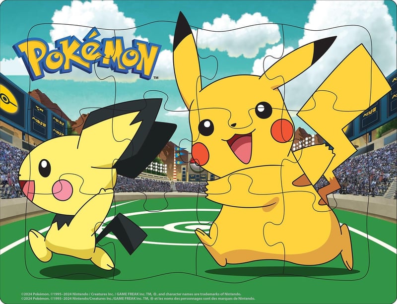 Pokémon Play Time Preschool Puzzle Set - Four 12-48 Piece Trays