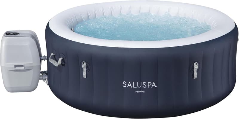 Miami EnergySense Inflatable Hot Tub Spa for 4 - Dark Blue