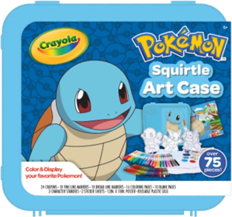Pokémon Squirtle Kids Art Set with 71+ Coloring Tools