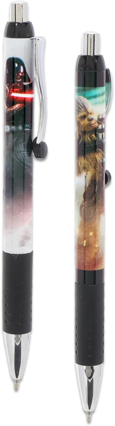 Star Wars Ballpoint Pen Set - 2 Rollerball Pens with Darth Vader & Han Solo
