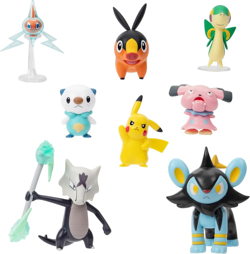 Pokémon Battle Figures Set - 8-Pack with Pikachu