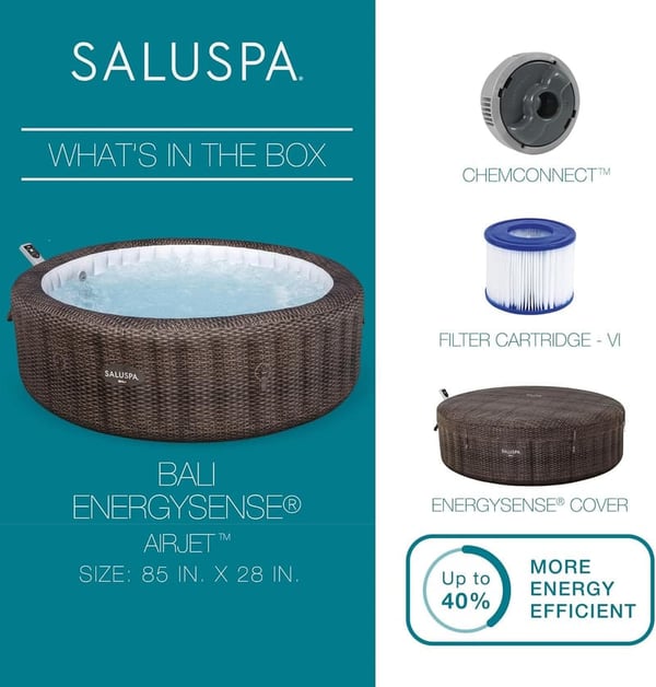 Bali Inflatable Hot Tub for 5-7 People with App Control