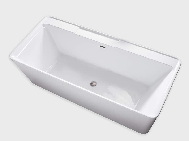 Modern White Freestanding Soaking Bathtub - 71