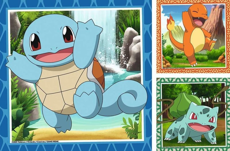 Pokemon Classic Jigsaw Puzzles for Kids, 3-Pack, Age 5+
