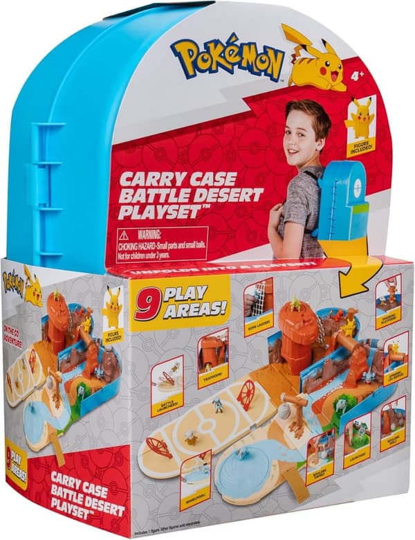 Pokémon Desert Battle Playset with Pikachu Figure