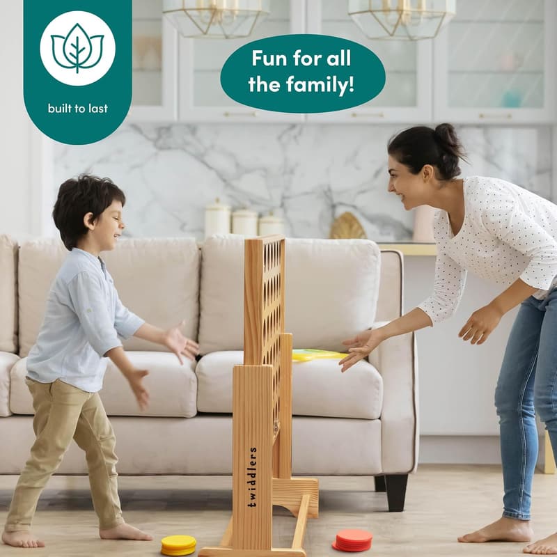 Giant 4-in-a-Row Connect Game with Adjustable Height & Bag
