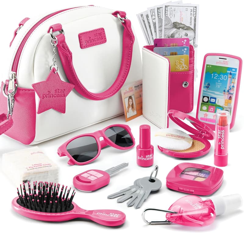 Play Purse with Accessories for Girls Ages 3+
