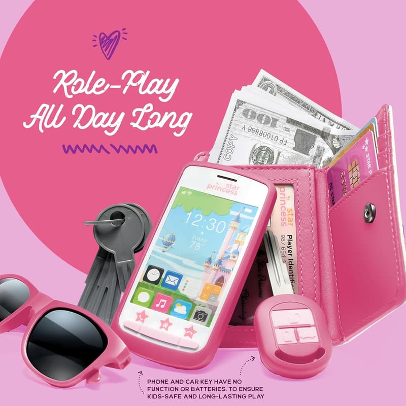Play Purse with Accessories for Girls Ages 3+