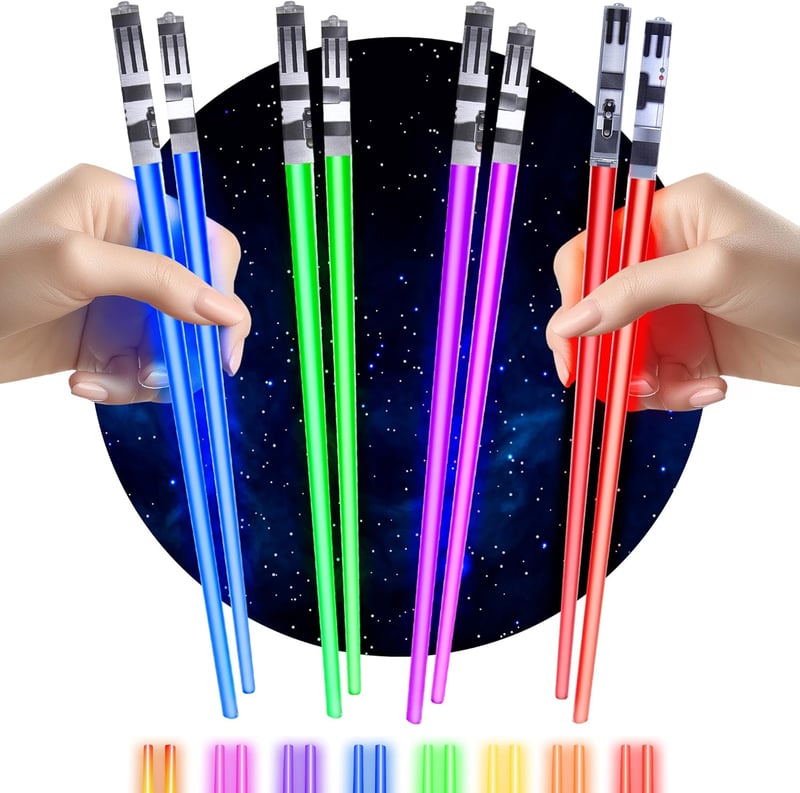 Star Wars LED Lightsaber Chopsticks Set - 4 Pairs