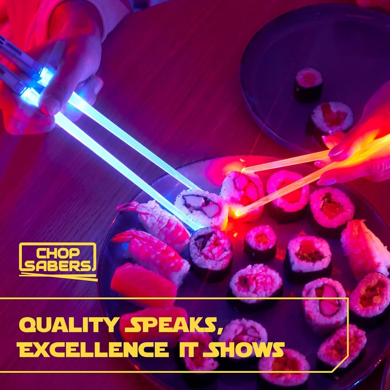 Star Wars LED Lightsaber Chopsticks Set - 4 Pairs