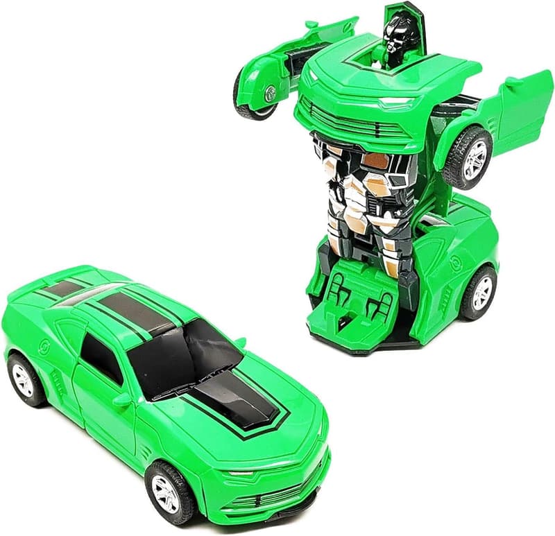 Inertia-Driven Green Truck Toy for Kids Ages 3-8