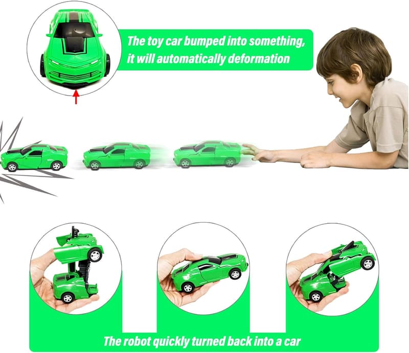Inertia-Driven Green Truck Toy for Kids Ages 3-8