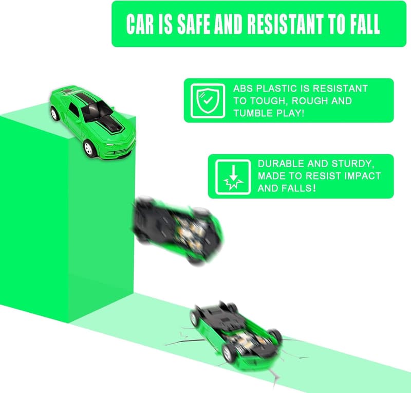 Inertia-Driven Green Truck Toy for Kids Ages 3-8