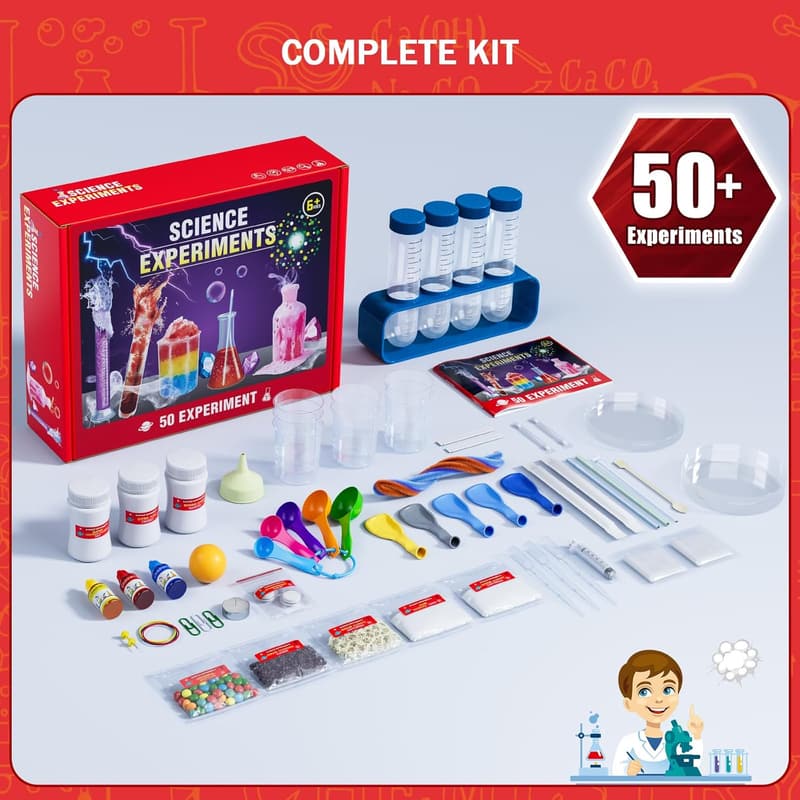 STEM Science Kit for Kids - 50 Experiments Ages 6-12